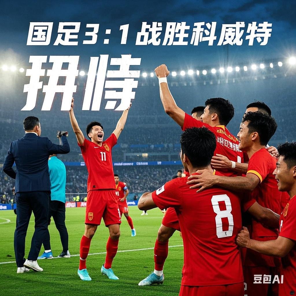 势不可挡!足球比赛中国家队获得胜利 势不可挡!足球比赛中国家队获得胜利